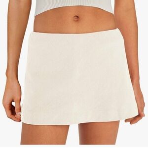 NWT Cream Mini Skirt